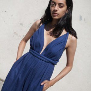 Electric Feathers Silk Jumpsuit (Rare and Discontinued)